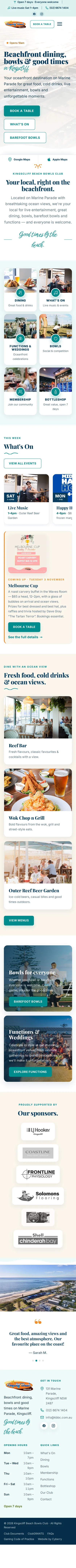 The same homepage on a phone
