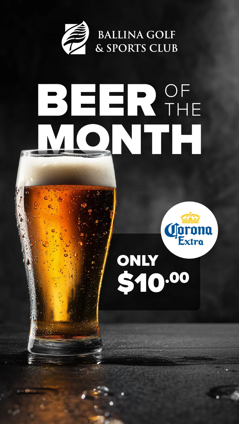 Beer of the Month in-venue portrait screen artwork