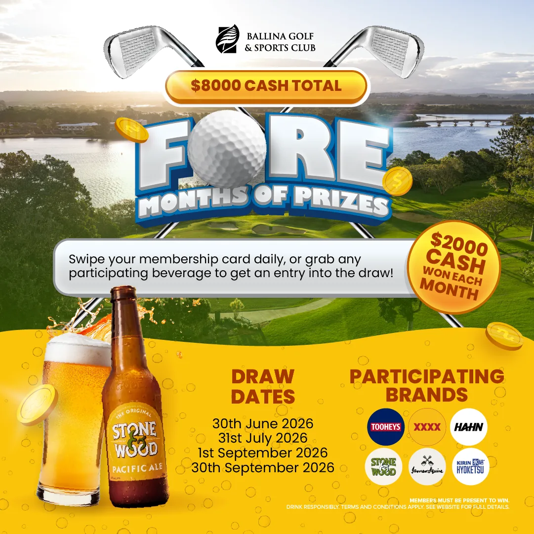 Fore Months of Prizes eight thousand dollar tap promotion artwork